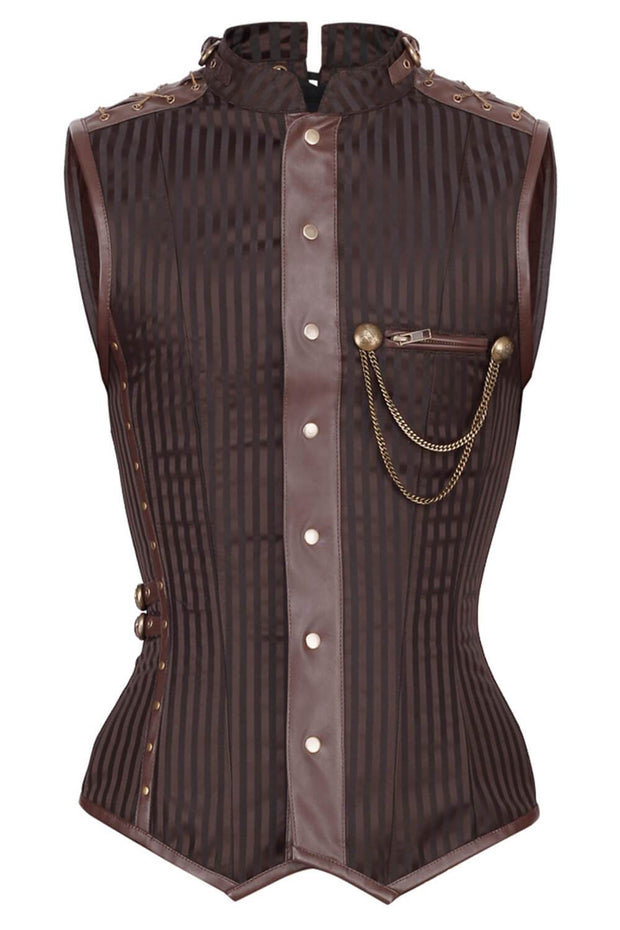 Dankmar Steampunk Men's Overchest Corset