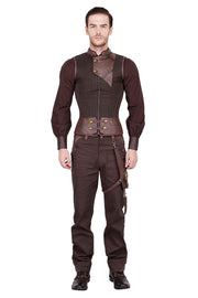 Detlef Steampunk Men's Overchest Corset