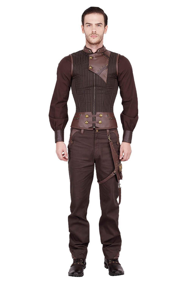 Detlef Custom Made Steampunk Men's Overchest Corset