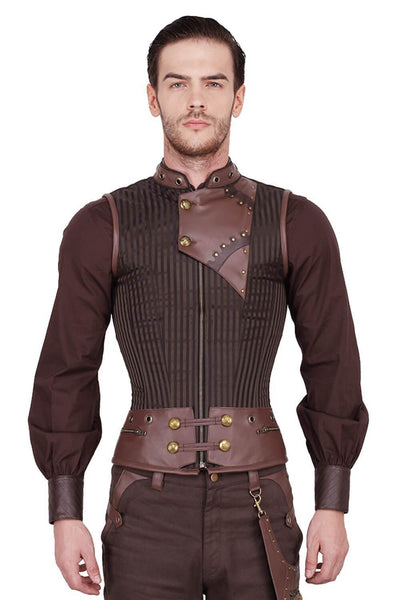 Detlef Custom Made Steampunk Men's Overchest Corset