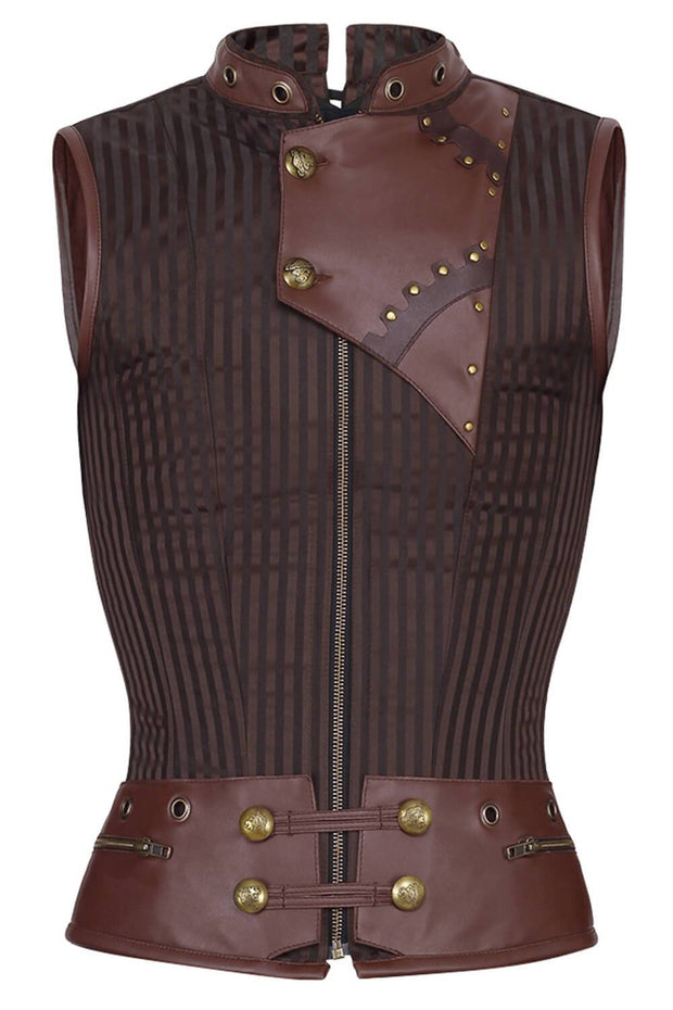 Detlef Steampunk Men's Overchest Corset