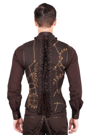 Detlev Custom Made Steampunk Embroidered Men's Corset
