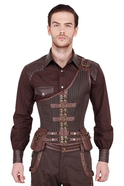 Dettmar Custom Made Steampunk Men's Midchest Corset