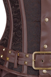 Eberwin Steampunk Brocade Men's Corset