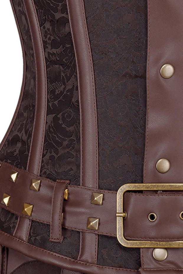 Eberwin Custom Made Steampunk Brocade Men's Corset