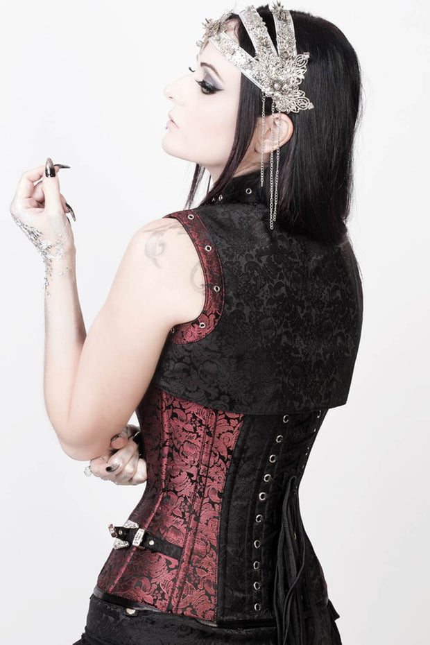 Fotini Custom Made Steampunk Overbust Corset with Shrug