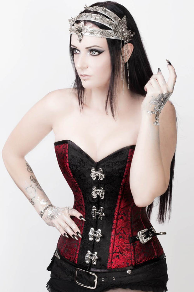 Fotini Custom Made Steampunk Overbust Corset with Shrug