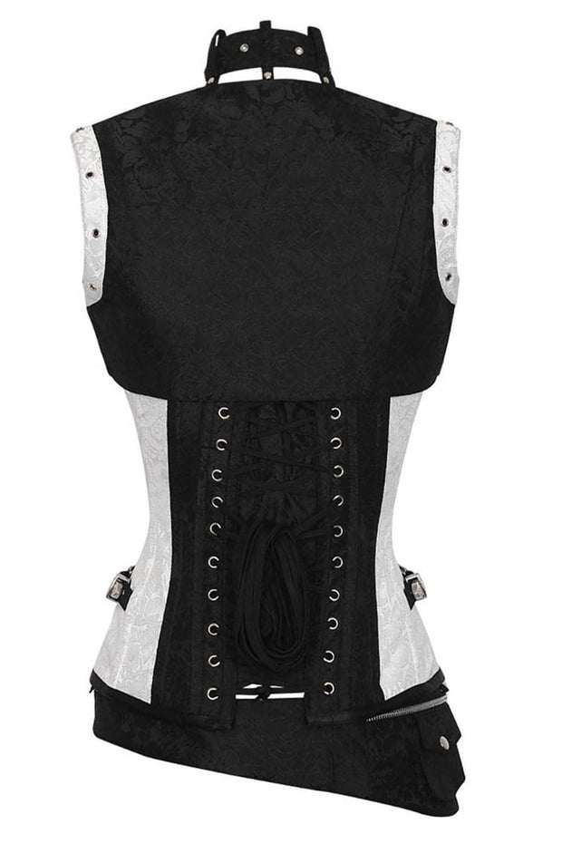 Gary Steampunk Overbust Corset with Shrug