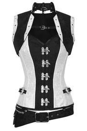 Gary Custom Made Steampunk Overbust Corset with Shrug