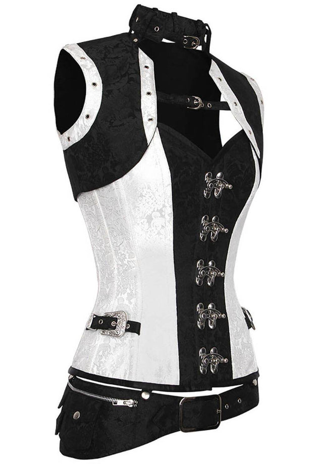 Gary Custom Made Steampunk Overbust Corset with Shrug