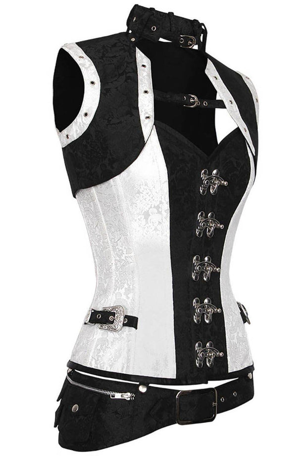 Gary Steampunk Overbust Corset with Shrug