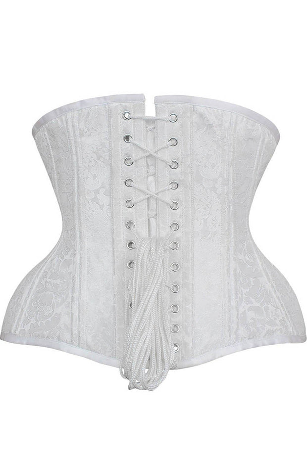 Esther White Curvy Waist Training Corset