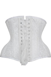 Kalynn White Curvy Waist Training Corset