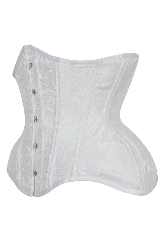 Esther White Curvy Waist Training Corset