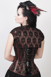 Celestino Lace Overlay Corset with Bolero Jacket