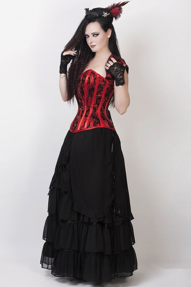 Caelius Custom Made Black Long Victorian Inspired Skirt