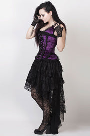 Feofil Burlesque Skirt in Black Lace