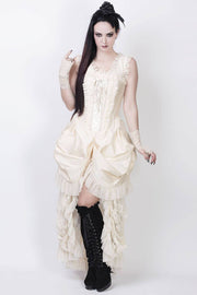 Aindrea Ivory Victorian Inspired Dress