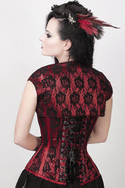 Layne Custom Made Lace Overlay Corset with Bolero Jacket