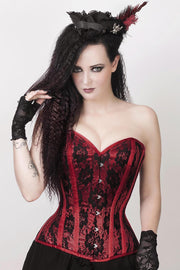 Layne Custom Made Lace Overlay Corset with Bolero Jacket