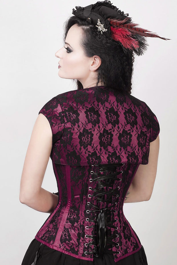 Celestino Lace Overlay Corset with Bolero Jacket