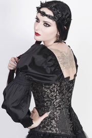 Florry Brocade Corset with Attached Sleeve