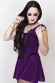 Camelia Burlesque Purple Halter Dress