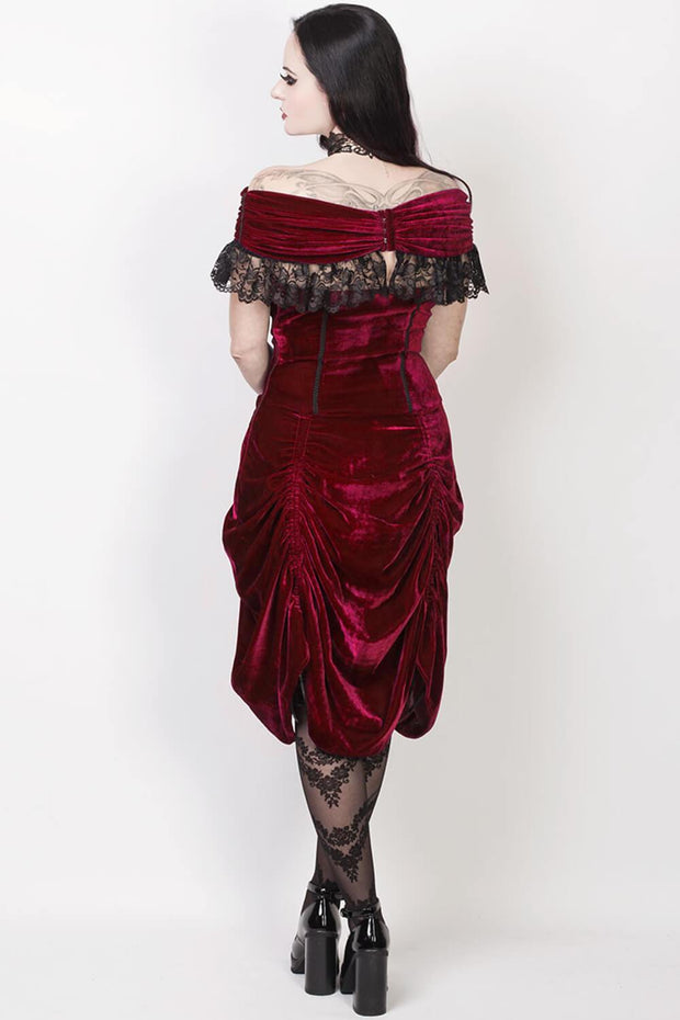 Agmundr Burlesque Off Shoulder Dress