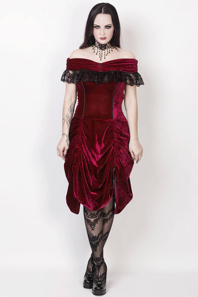 Agmundr Burlesque Off Shoulder Dress