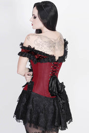 Ruchel Steel Boned Halter Burlesque Corset Dress