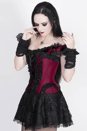 Ruchel Steel Boned Halter Burlesque Corset Dress