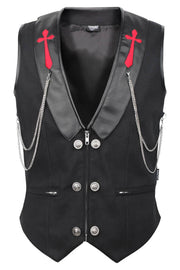 Galine Custom Made Cotton Gothic Men's Waist Coat