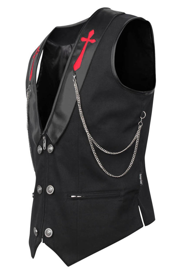 Galine Custom Made Cotton Gothic Men's Waist Coat