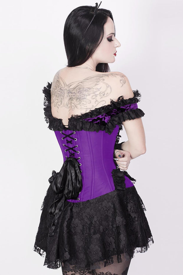 Ruchel Steel Boned Halter Burlesque Corset Dress