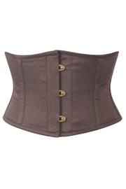 Brown Corset Waist Shaper in 100% Cotton