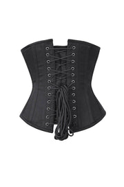 Paige Long Line Black Waist Shaper Cotton Corset