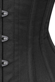 Paige Long Line Black Waist Shaper Cotton Corset
