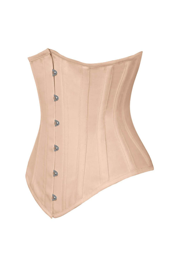 Long Line Nude Waist Shaper Corset in 100% Cotton