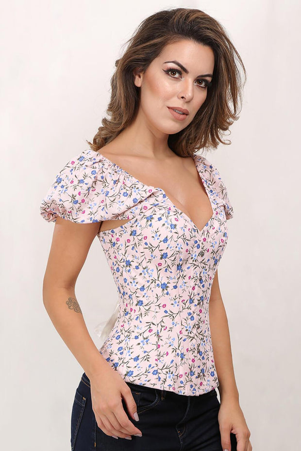 Lucille Overbust Floral Summer Corset