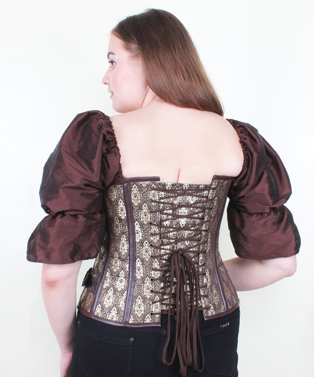 Talya Steampunk Brocade Overbust Corset