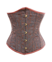 Crimson Steampunk Brocade Underbust Corset