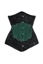 Calico Custom Made Waist Trainer Lace Overlay Couture Corset