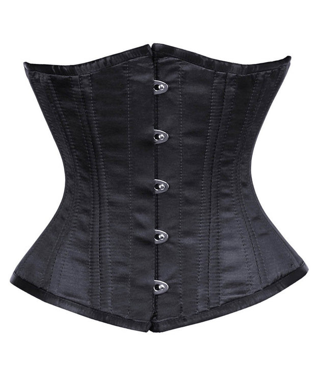 Black Satin Waist Training Corset